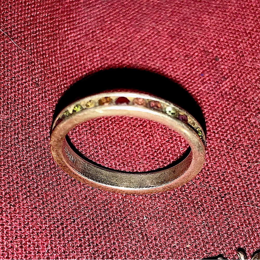 Rainbow ring.